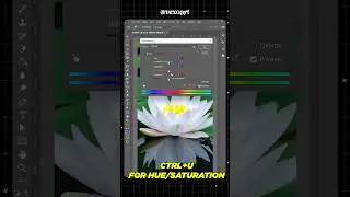 Ctrl + U in Photoshop | Hue & Saturation Shortcut for Fast Color Control | graphic design #vexoart