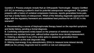 Orthopaedic Technologist   Surgery Certified  OT SC  Free Practice Test And Answers Updated