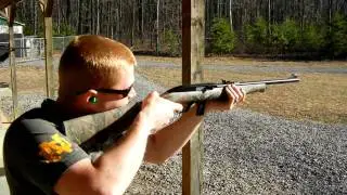 Mossberg 702 Plinkster at the range