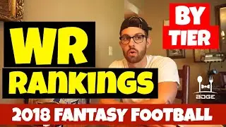 2018 Fantasy Football Wide Receiver Rankings by Tier