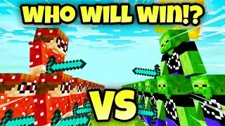 BrandonCrafter Vs AA12 (DO NOT CHOOSE THE WRONG TEAM) - Minecraft Mob Battle