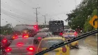 Caos por la lluvia en la Troncal del Caribe en Santa Marta