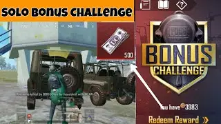 Solo Bonus Challenge | Earn 100+ Uc Daily By Playing Bonus Challenge |India Bonus Challenge Gameplay