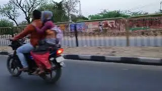 In Karoli town NHAI road