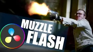 Create MUZZLE FLASHES for FREE | DaVinci Resolve Fusion Tutorial