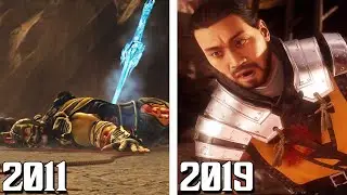 Scorpion's Death in Mortal Kombat 9 vs Scorpion's Death in Mortal Kombat 11 Comparison! (2011-2019)