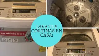 LAVADORA LG TURBODRUM- CÓMO LAVAR CORTINAS