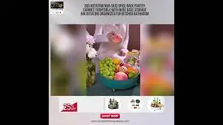 360 Rotation Non-Skid Spice Rack #easycooking #cookingmadeeasy #grilledcheeselovers #kitchengadgets