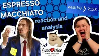 My first reaction to Espresso Macchiato by Tommy Cash LIVE for Estonia at Eurovision 2025