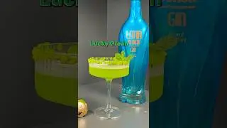 Lucky Green 💚(a St. Patrick inspired cocktail) Recipe in the comments #cocktail #cocktailrecipe