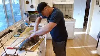 Paddy MC Patterson filleting California Halibut #2