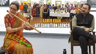 Mr. Perfectionist Graces the Aamir Khan Art Exhibition Launch