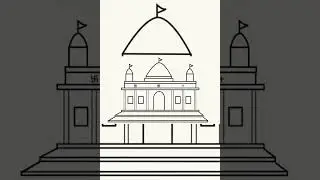 temple drawing #shorts #templedrawing #temple #drawing #pencilart #howtodrawing #easydrawing #simple