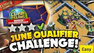 How to get 3 STAR in Clash World June Qualifier Challenge 🔥| clash of clans #coc #judoslothgaming