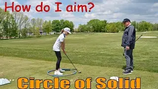 Mike Emery Golf: Circle of Solid- How should I aim when setting up for a golf shot? Player lesson