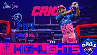 RR VS DC IPL 2021 Highlights | VIVO IPL Match 7 Highlights - Cricket 19 PS4 RAJASTHAN VS DELHI