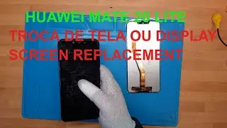Como trocar ecrã ou tela de Huawei Mate 20 lite, broken screen replacement,  sne al00, ine lx2