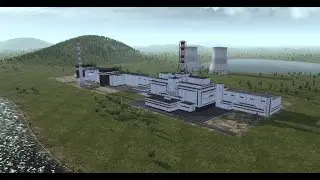 Nuclear Power Plant Construction Timelapse - Workers & Resources: Soviet Republic