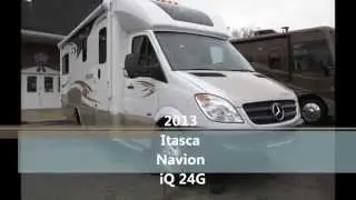 2013 Itasca Navion iQ 24G Winnebago and Mercedes Benz Sprinter Van Class C Diesel Motorhome