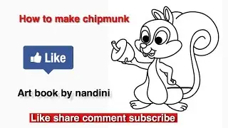 Easy drawing for kids how to draw chipmunk inspired by drawing gallery