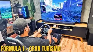 Coloquei um Cockpit e Volante no meu Setup (LOGITECH G923) (SIMULADOR)