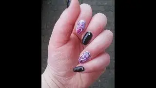 Easy Abstract Marble Nail Art Design 🎨