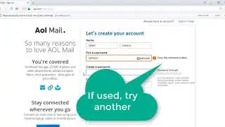 How To Create a New AOL Account   2018