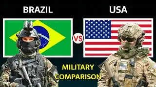 Brazil vs USA Military Power Comparison 2025 | USA vs Brazil Military Power 2025