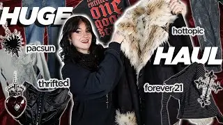WINTER Clothing Haul 2024 ❄️🛍 | hot topic, forever 21, thrifted, etc.