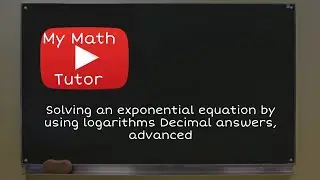 ALEKS | Solving an exponential equation by using logarithms: Decimal answers, advanced