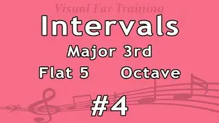 Ear Training Exercise - Intervals: Major 3rd, Flat 5, Octave #4