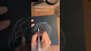 How to draw the Multidimensional Flower of Life, mostly freehand. Fast