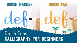Brush Pen Calligraphy for Beginners - 'DEF' Brush Lettering | Stationery Island