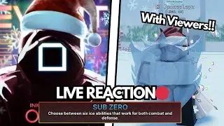 USING SUB ZERO FOR THE FIRST TIME LIVE IN ROBLOX INK GAMES 🔴