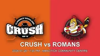 [LIVE] Clarence-Rockland Crush U14 vs Osgoode Richmond Romans