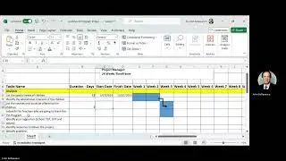 Creating a Project Plan Using Excel