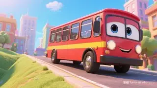 City Bus Song for Kids 🚌 | Wheels Go Round City Ride | Fun Learning Nursery Rhyme