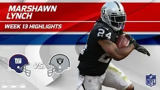 Marshawn Lynch Lights Up NY w/ 121 Total Yds & 1 TD! | Giants vs. Raiders | Wk 13 Player Highlights
