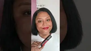 Revlon Satin Ink Lipstick in On a mission #lipstickswatch #lipstickforindianskintone #brownskin