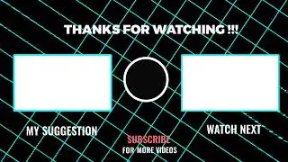 Outro template without any text {copyright free video}