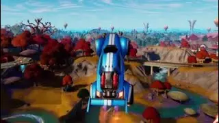 Fortnite fly 100 meters continuously in an Octane (Rocket League Challenges)