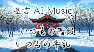 迷言 AI Music #006  【いつもの階段、いつもの牛乳】