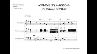 Comme un madison (de PERTUIT Patrice) - accompagnement seul