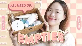 Skincare Products I've Used up!! 바닥까지 싹싹 긁어 써버린 스킨케어 공병템🥰