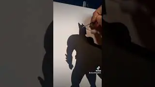 The Batman 🖤🦇🎨 #artist  #batman #art #fyp #dcuniverse #painting #paint #canvas #fypシ #shorts #viral