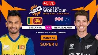 🔴  LIVE | Sri Lanka vs New Zealand | Super 8 | ICC T20 World Cup 2026 || Cricket 26 #slcricket  #icc