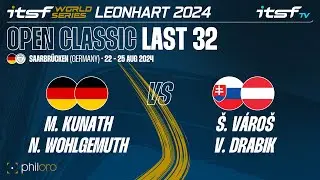 M. Kunath/N. Wohlgemuth vs &Scaron;. V&aacute;ro&scaron;/V. Drabik - Open Classic - Last 32 - ITSF WS Leonhart 2024