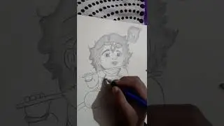 Krishna 🥰 drawing pencil easy shading 🎨video 