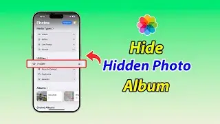 How to hide hidden photos album in iPhone
