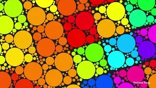Colorful Polka Dot Grid Animation | 4K Fun Pattern Loop | 1-Hour Abstract Background Video 🎨🔵🟡